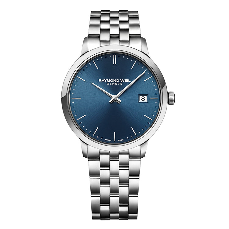 Raymond Weil Toccata Men's Classic Steel Blue Dial Quartz Watch, 39mm