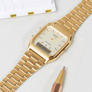 Casio Vintage Duo Display - Gold