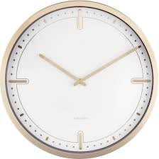 Karlsson Gold Dots and Batons Wall Clock