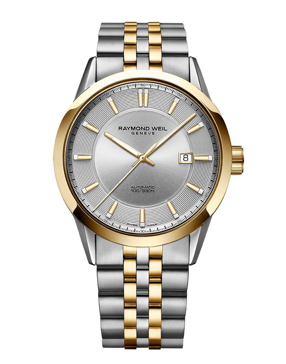 Raymond Weil Freelancer Men's Automatic Classic Two-Tone Yellow Gold Date Watch