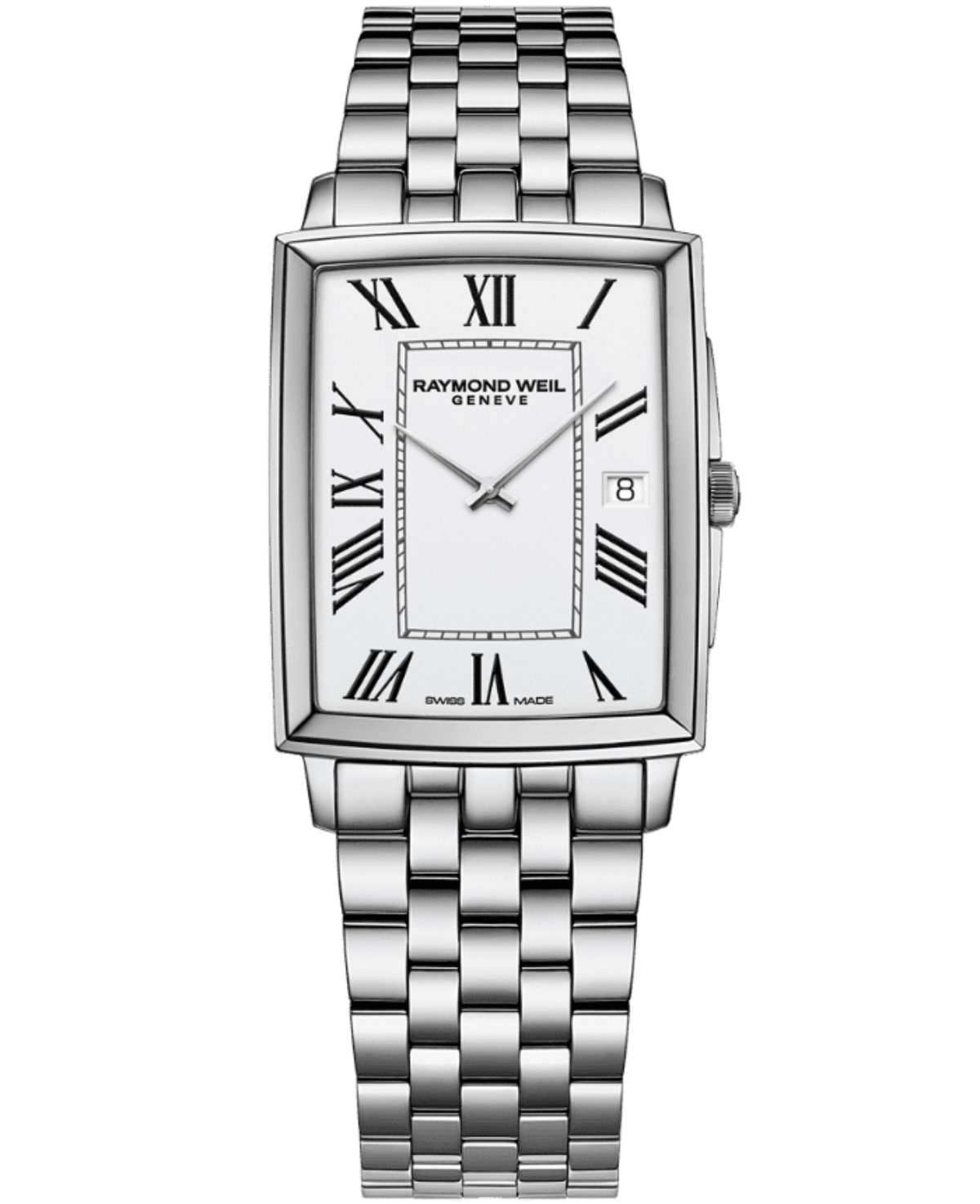 Raymond Weil Toccata Men's Classic Rectangular Stainless Steel Watch, 37 x 29 mm