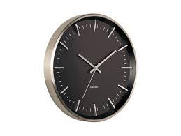 Karlsson Silver Raised batons Wall Clock