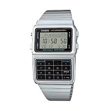 Casio Classic Databank Calculator Stainless Steel Watch