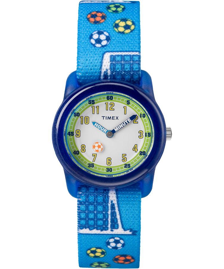 Kids Analog 28mm Elastic Fabric Strap Watch