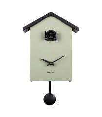 Karlsson Cuckoo Traditional Wall/Table Clock Green